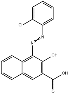 4-[(2-클로로페닐)아조]-3-하이드록시-2-나프토산 구조식 이미지
