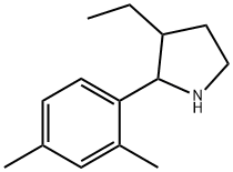 Pyrrolidine, 2-(2,4-dimethylphenyl)-3-ethyl- (9CI) Structure