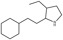 피롤리딘,2-(2-사이클로헥실에틸)-3-에틸-(9CI) 구조식 이미지