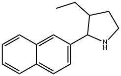 Pyrrolidine, 3-ethyl-2-(2-naphthalenyl)- (9CI) Structure