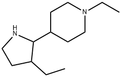 Piperidine, 1-ethyl-4-(3-ethyl-2-pyrrolidinyl)- (9CI) 구조식 이미지