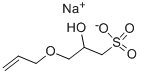 2-하이드록시-3-(2-프로페닐옥시)-1-프로판설폰산 모노나트륨 염 구조식 이미지