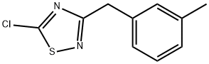 5-Chloro-3-(3-methyl-benzyl)-[1,2,4]thiadiazole 구조식 이미지