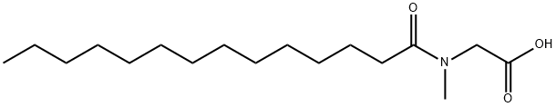 N-(1-oxotetradecyl)sarcosine Structure