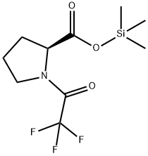1-(트리플루오로아세틸)-L-프롤린트리메틸실릴에스테르 구조식 이미지