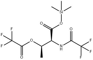 L-트레오닌,N-(트리플루오로아세틸)-,트리메틸실릴에스테르,트리플루오로아세테이트(에스테르) 구조식 이미지