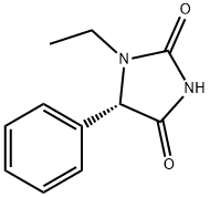 2,4-Imidazolidinedione,1-ethyl-5-phenyl-,(5S)-(9CI) Structure