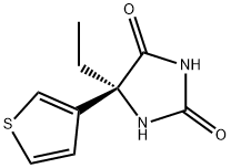 2,4-Imidazolidinedione,5-ethyl-5-(3-thienyl)-,(5S)-(9CI) 구조식 이미지