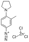 3-Methyl-4-(1-pyrrolidinyl)benzenediazonium trichlorozincate 구조식 이미지