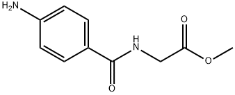 METHYL [(4-AMINOBENZOYL)AMINO]ACETATE HYDROCHLORIDE Structure