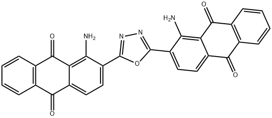 2,2'-(1,3,4-oxadiazole-2,5-diyl)bis[1-aminoanthraquinone]  Structure