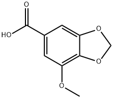 7-METHOXY-1,3-BENZODIOXIDE-5-CARBOXYLIC ACID Structure