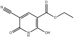 5-시아노-2,6-디하이드록시-니코틴산에틸에스테르 구조식 이미지