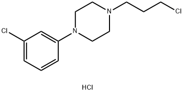 1-(3-Chlorophenyl)-4-(3-chloropropyl)piperazine hydrochloride 구조식 이미지