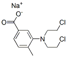 3-비스(2-클로로에틸)아미노-4-메틸벤조산나트륨염 구조식 이미지