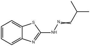 프로판알,2-메틸-,2-벤조티아졸릴히드라존(9CI) 구조식 이미지