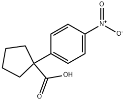 1-(4-NITROPHENYL)CYCLOPENTANE-1-CARBOXYLICACID Structure