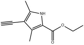 2,4-디메틸-3-에티닐-1H-피롤-5-카르복실산에틸에스테르 구조식 이미지