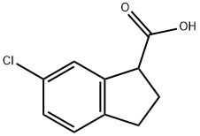 6-CHLORO-2,3-DIHYDRO-1H-INDENE-1-CARBOXYLIC ACID Structure