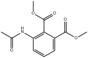 메틸-3-N-아세틸아미노프탈레이트 구조식 이미지