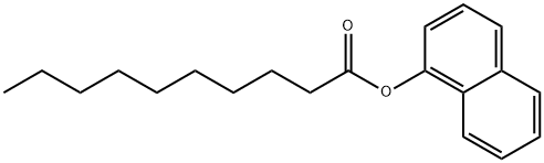 ALPHA-NAPHTHYL CAPRATE Structure