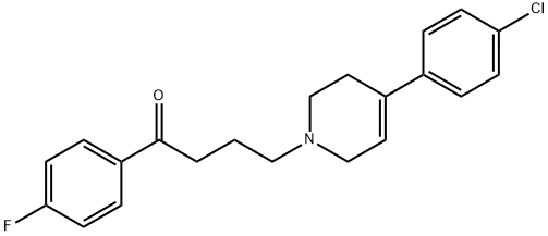 4(4-chlorophenyl)-1-(4-(4-fluorophenyl)-4-oxobutyl)-1,2,3,6-tetrahydropyridine hydrochloride Structure