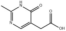 (2-methyl-6-oxo-1,6-dihydro-5-pyrimidinyl)acetic acid(SALTDATA: FREE) 구조식 이미지