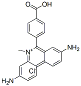 6-(4-CARBOXYPHENYL)-3,8-DIAMINO-5-ME- PHENANTHRIDIN. CHL.* 구조식 이미지