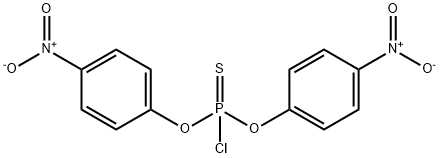 BIS(4-니트로페닐)포스포로염화티오에이트 구조식 이미지