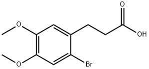 Benzenepropanoic acid, 2-bromo-4,5-dimethoxy- (9CI) Structure