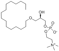 1-O-HEXADECYL-SN-GLYCERO-3-PHOSPHOCHOLINE 구조식 이미지