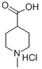 1-METHYLPIPERIDINE-4-CARBOXYLIC ACID HYDROCHLORIDE 구조식 이미지