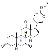 에틸3,7,12-트리옥소-5베타콜란-24-오에이트 구조식 이미지