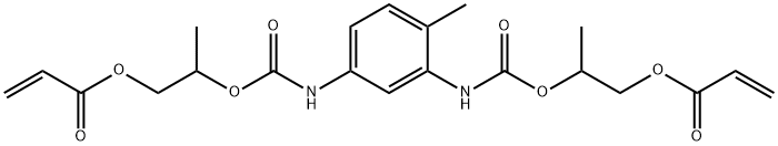 (4-메틸-1,3-페닐렌)비스[이미노카르보닐옥시(2-메틸-2,1-에탄디일)]디아크릴레이트 구조식 이미지