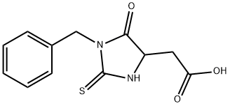 (1-BENZYL-5-OXO-2-THIOXO-IMIDAZOLIDIN-4-YL)-ACETIC ACID Structure