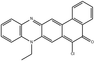 6-Chloro-8-ethylnaphtho[1,2-b]phenazin-5(8H)-one Structure