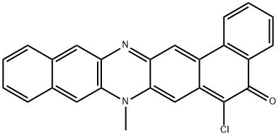 6-Chloro-8-methylbenzo[b]naphtho[1,2-i]phenazin-5(8H)-one 구조식 이미지