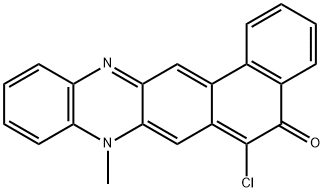 6-Chloro-8-methylnaphtho[1,2-b]phenazin-5(8H)-one 구조식 이미지