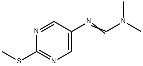 N,N-디메틸-N'-[2-(메틸티오)-5-피리미디닐]-메탄이미다미드 구조식 이미지