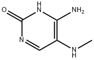 2(1H)-Pyrimidinone, 4-amino-5-(methylamino)- (9CI) 구조식 이미지