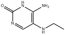 2(1H)-Pyrimidinone, 4-amino-5-(ethylamino)- (9CI) 구조식 이미지