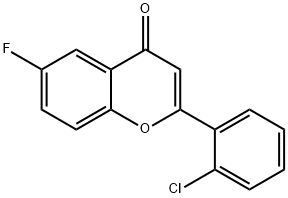 2-(2-CHLOROPHENYL)-6-FLUORO-4H-CHROMEN-4-ONE Structure