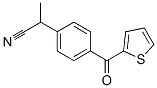 2-[4-(thien-2-ylcarbonyl)phenyl]propiononitrile Structure