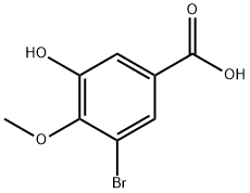 3-Bromo-5-hydroxy-4-methoxybenzoic acid Structure