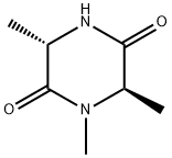 2,5-피페라진디온,1,3,6-트리메틸-,트랜스-(9CI) 구조식 이미지