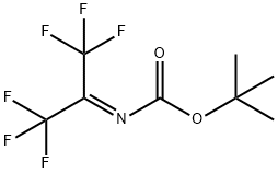 TERT-BUTYL (2,2,2-TRIFLUORO-1-TRIFLUOROMETHYL-ETHYLIDENE)-CARBAMATE Structure