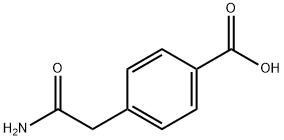 4-(2-아미노-2-옥소에틸)벤조산 구조식 이미지