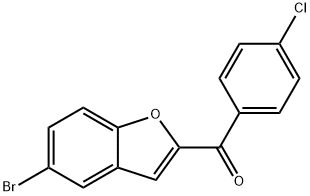 (5-BROMO-1-BENZOFURAN-2-YL)(4-CHLOROPHENYL)METHANONE Structure