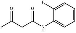 N-(2-FLUOROPHENYL)-3-OXOBUTANAMIDE 구조식 이미지