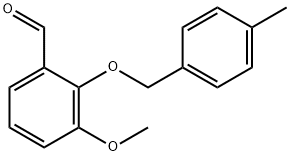 3-METHOXY-2-[(4-METHYLBENZYL)OXY]BENZALDEHYDE 구조식 이미지